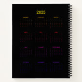 シュールバラ付きスチームパンク顔 – メカニカルフロアー ノートブック (裏面)