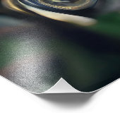 シュールバラ付きスチームパンク顔 – メカニカルフロアー フォトプリント            (角)