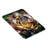 シュールバラ付きスチームパンク顔 – メカニカルフロアー マグネット (右側)