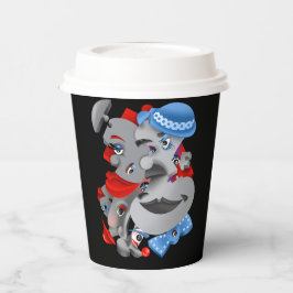 シュールパズル顔紙カップ 紙コップ