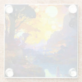 シュールファンタジーランドスケープ ガラスコースター (裏面)