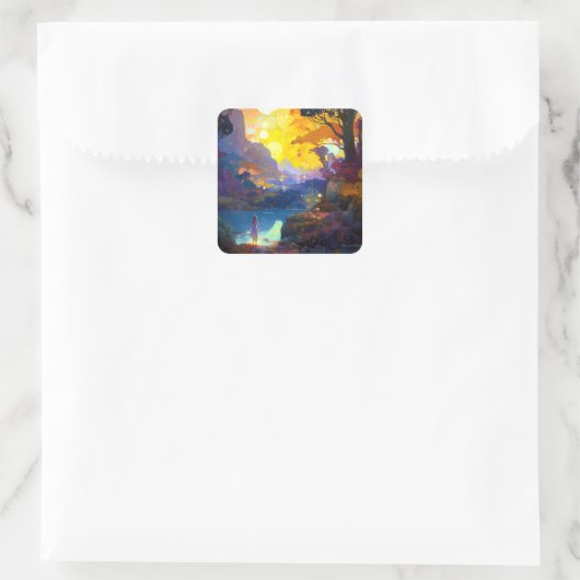 シュールファンタジーランドスケープ スクエアシール (バッグ)