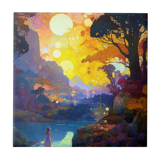 シュールファンタジーランドスケープ タイル (正面)