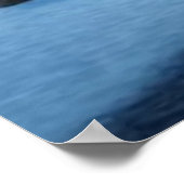 シュールモダン抽象芸術冬ワンダーランド雪2 ポスター (角)