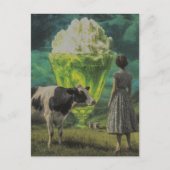 シュールライムユミー砂漠で酪農牧草地 ポストカード (正面)