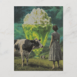 シュールライムユミー砂漠で酪農牧草地 ポストカード