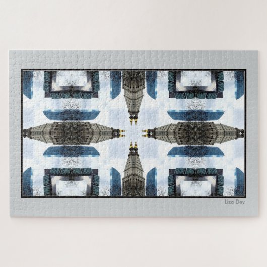 シュールランドマーク抽象芸術ジグソーパズル2 ジグソーパズル (横)