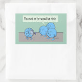 シュールレアリスサークル長方形シール 長方形シール (バッグ)