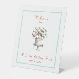 シュールレアリストお誕生日ケーキ&バルーンへようこそ 台座サイン