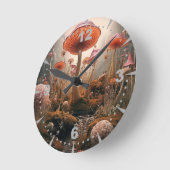 シュールレアリストアート – ドリームスケプス ラウンド壁時計 (傾斜)