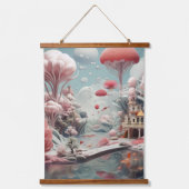 シュールレアリストアート – ドリームスケプス 吊り下げ型タペストリー (正面)