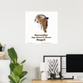 シュールレアリストエッグ、ベーコン&チーズベーグル ポスター (ホームオフィス)