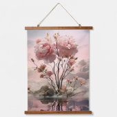 シュールレアリストフラワーアート – ドリームスケプス 吊り下げ型タペストリー (正面)