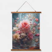 シュールレアリストフラワーアート – ドリームスケプス 吊り下げ型タペストリー (正面2)