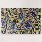 シュールレアリスムのユートピポップ・アートのアンの水彩画 ジグソーパズル (横)