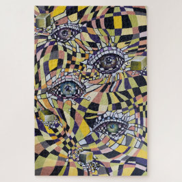 シュールレアリスムのユートピポップ・アートのアンの水彩画 ジグソーパズル