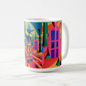 シュールレアリスム学校の初日 – Ken Gage Art コーヒーマグカップ (正面右)