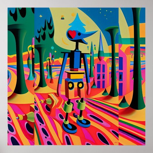 シュールレアリスム学校の初日 – Ken Gage Art ポスター (正面)