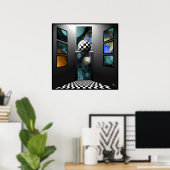 シュールレアリズムに表示 ポスター (ホームオフィス)