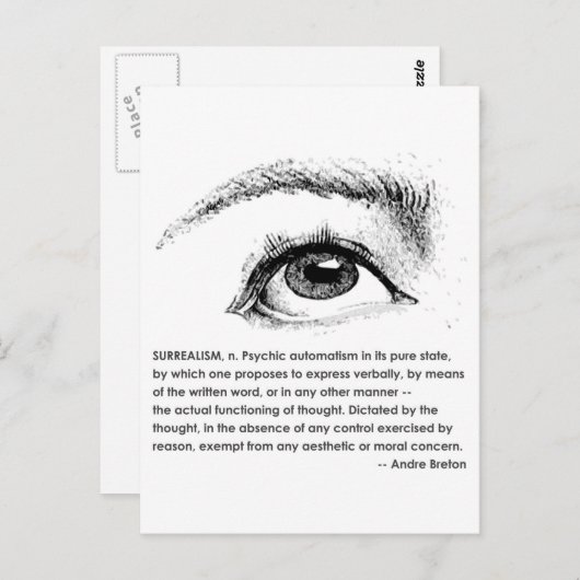 シュールレアリズムの定義 ポストカード (正面/裏面)