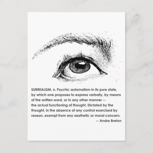 シュールレアリズムの定義 ポストカード (正面)
