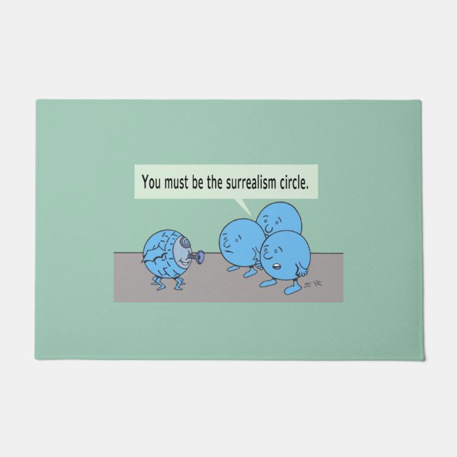 シュールレアリズム円の形式 ドアマット (正面)