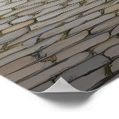 シュールレアルな夢の風景ウォールアート – フェイスレスマンクラウド ポスター (角)