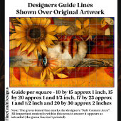 シュールレアルな女性とヒマワリのコラージュDS7Lデクページ 薄葉紙