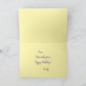 シュールレアルストームウィズライトハウス誕生日 カード (内部)