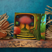 シュールレアルツリーハウスインザフォレストテーブルトップ フォトプラーク (側面)