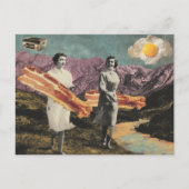 シュールレアルブレックファーストウィメンサニーサイドアップエッグ ポストカード (正面)