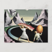 シュールレアルブレックファーストピープル ポストカード (正面)