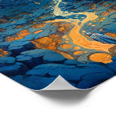 シュールレアルランドスケープ城ファンタジーアート ポスター (角)