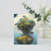 シュールレアルランドスケープ城ファンタジーアート ポストカード (スタンド正面)