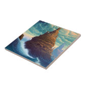 シュールレアルランドスケープ高層シティファンタジーアート タイル (側面)