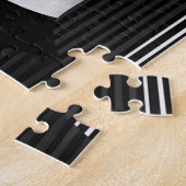 シュールレアル白黒顔赤い唇 ジグソーパズル (側面)