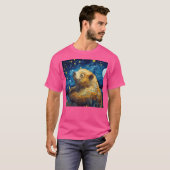 シュールレアル・スターリー・ナイト・ウォンバット Tシャツ (正面フル)