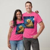 シュールレアル・スターリー・ナイト・ウォンバット Tシャツ (ユニセックス)