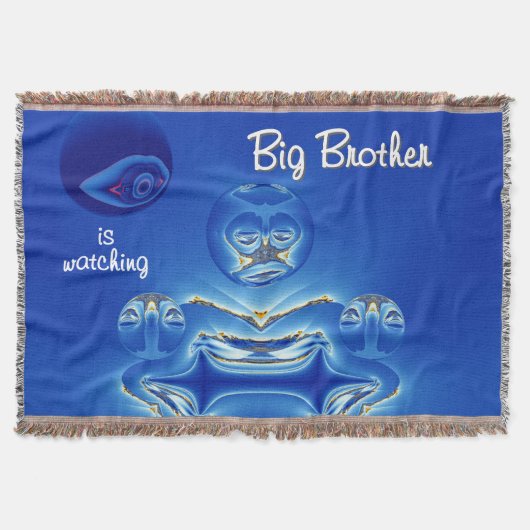 シュールレアル・ビッグブラザー時計 スローブランケット (正面)