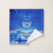 シュールレアル・ビッグブラザー時計 バスタオルセット (ウォッシュタオル)