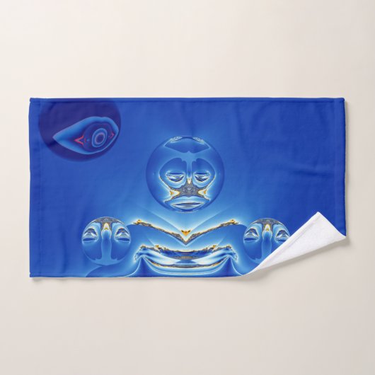 シュールレアル・ビッグブラザー時計 バスタオルセット (ハンドタオル)