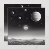 シュールレトロ宇宙カード (正面/裏面)