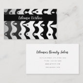 シュール滴下ゼブラプリントストライプビジネスカード 名刺 (正面/裏面)