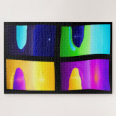 シュール絵画サンセット湖の海の風景 ジグソーパズル (横)