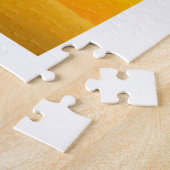 シュール絵画サンセット湖の海の風景 ジグソーパズル (側面)