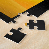 シュール絵画サンセット湖の海の風景 ジグソーパズル (側面)