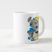 シュール顔はっきりしたと大芸術的きなコーヒーカップ ジャンボコーヒーマグカップ (正面右)