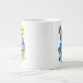 シュール顔はっきりしたと大芸術的きなコーヒーカップ ジャンボコーヒーマグカップ (正面)