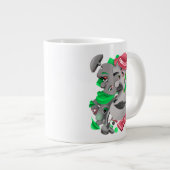 シュール顔はっきりしたと大芸術的きなコーヒーカップ ジャンボコーヒーマグカップ (正面右)