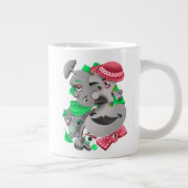 シュール顔はっきりしたと大芸術的きなコーヒーカップ ジャンボコーヒーマグカップ (右)